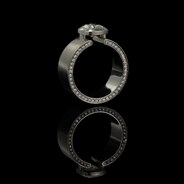 cushion cut diamond GIA platinum